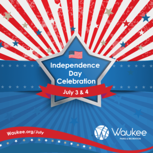 4th of July graphic for Waukee