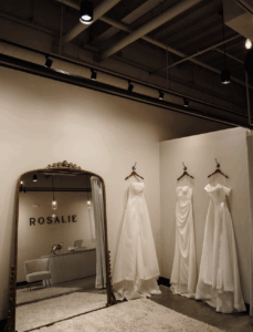 interior image of Rosalie Bridal shop
